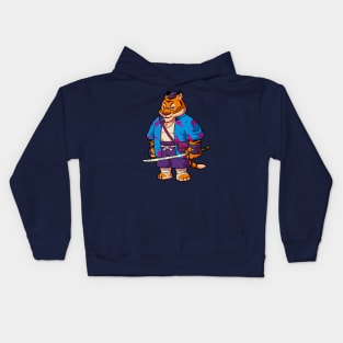 Trigo, The Samurai Tiger Kids Hoodie